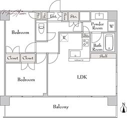 フォレシティ秋葉原 2LDKの間取図画像