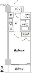 フォレシティ秋葉原 1Kの間取図画像