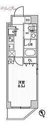 STAGEFIRST浅草橋4 1Kの間取図画像