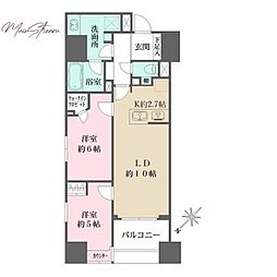 ALTERNA日本橋 2LDKの間取図画像