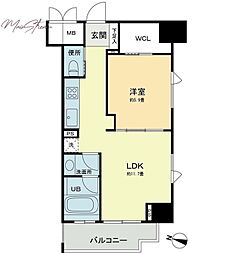 BelleFace本郷弓町 1LDKの間取図画像
