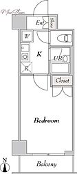 フォレシティ秋葉原 1Kの間取図画像
