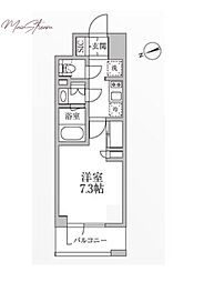 レジディア新御徒町2 1Kの間取図画像