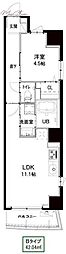 シルヴァーアウル 1LDKの間取図画像