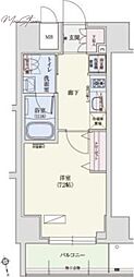アーバネックス秋葉原EAST 1Kの間取図画像