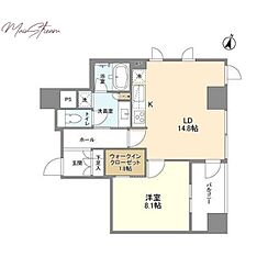 ＬａＳａｎｔｅ麹町 10階1LDKの間取り