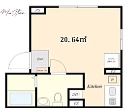 Ｋ−ｓｕｉｔｅ外神田 2階ワンルームの間取り