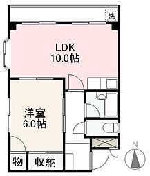 高松琴平電気鉄道長尾線 木太東口駅 徒歩8分の賃貸マンション 3階1LDKの間取り