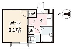 高松琴平電気鉄道長尾線 林道駅 徒歩12分の賃貸アパート 1階1Kの間取り