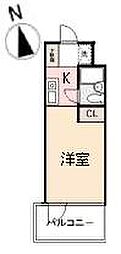 HAUS 1Kの間取図画像