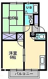 高松琴平電気鉄道琴平線 三条駅 徒歩4分の賃貸アパート 1階2DKの間取り