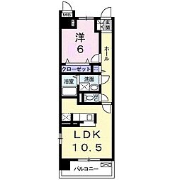 高松琴平電気鉄道琴平線 三条駅 徒歩11分の賃貸マンション 4階1LDKの間取り