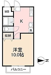 高松琴平電気鉄道琴平線 空港通り駅 徒歩5分の賃貸マンション 4階1Kの間取り