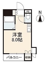 JR高徳線 昭和町駅 徒歩10分の賃貸マンション 1階ワンルームの間取り