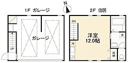 高松琴平電気鉄道長尾線 元山駅 徒歩11分の賃貸アパート 2階ワンルームの間取り