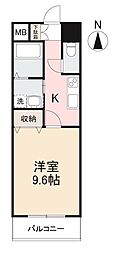 JR予讃線 高松駅 徒歩9分の賃貸マンション 11階1Kの間取り