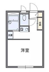 高松琴平電気鉄道志度線 沖松島駅 徒歩8分の賃貸アパート 2階1Kの間取り