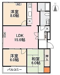 間取図画像 3LDK