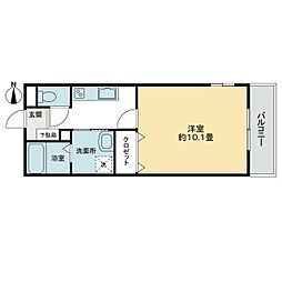 高松琴平電気鉄道長尾線 元山駅 徒歩29分の賃貸アパート 1階1Kの間取り