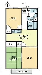 高松琴平電気鉄道琴平線 太田駅 徒歩13分の賃貸アパート 1階3DKの間取り