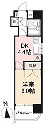 高松琴平電気鉄道琴平線 栗林公園駅 徒歩2分の賃貸マンション 5階1DKの間取り