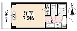 JR高徳線 昭和町駅 徒歩3分の賃貸マンション 1階1Kの間取り