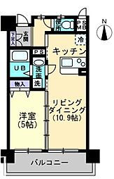 JR高徳線 昭和町駅 徒歩2分の賃貸マンション 7階1LDKの間取り