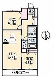 間取図画像 2LDK