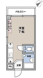 JR高徳線 栗林公園北口駅 徒歩4分の賃貸アパート 3階1Kの間取り