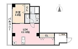 JR高徳線 栗林公園北口駅 徒歩7分の賃貸マンション 5階1LDKの間取り