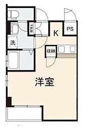 高松琴平電気鉄道琴平線 瓦町駅 徒歩4分の賃貸マンション 2階ワンルームの間取り