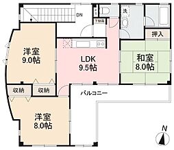 Tビル 3LDKの間取図画像