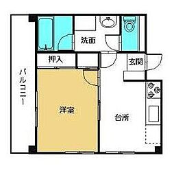 あんしん館 1DKの間取図画像