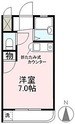 フェニックス紙町 ワンルームの間取図画像