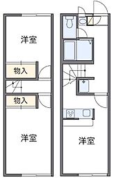 高松琴平電気鉄道長尾線 林道駅 徒歩17分の賃貸アパート 1階2DKの間取り