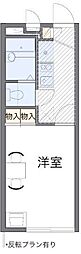レオパレスK・K 1Kの間取図画像