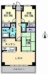 高松琴平電気鉄道長尾線 水田駅 徒歩9分の賃貸マンション 9階2SLDKの間取り