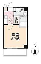 JR高徳線 栗林公園北口駅 徒歩3分の賃貸マンション 5階1Kの間取り