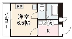 高松琴平電気鉄道琴平線 片原町駅 徒歩3分の賃貸マンション 4階1Kの間取り