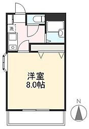 ローテンブルグ5 1Kの間取図画像