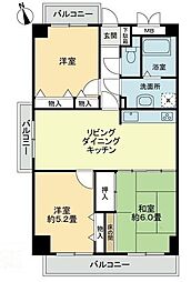 スカール太田 3LDKの間取図画像