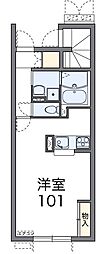 レオネクストプティフォレ 1Kの間取図画像