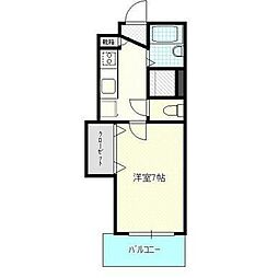 BIGBAN 1Kの間取図画像