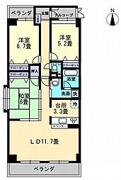 RATAN・TATA 3LDKの間取図画像