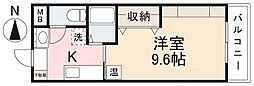 フォルテ福岡町 1Kの間取図画像