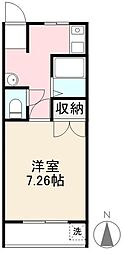 和光メイト 3階1Kの間取り