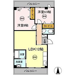 間取図画像 2LDK