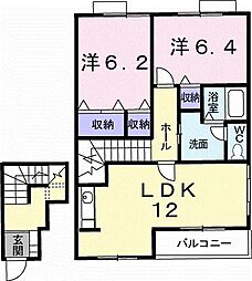 間取図画像 2LDK