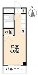 コーポ川添 ワンルームの間取図画像