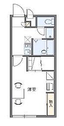 レオパレスＬａｄｙ　Ｇｒｅｙ 1階1Kの間取り